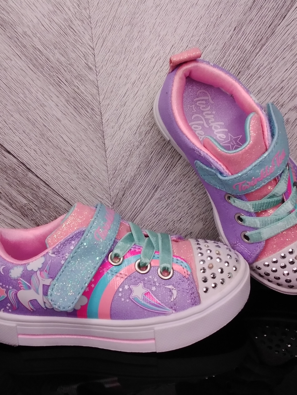Skechers Twinkle Toes Twinkle Sparks Light-Up Sneakers Sz: US 8 Toddler